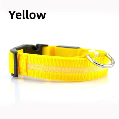 Adjustable LED Dog Collar with USB Charging