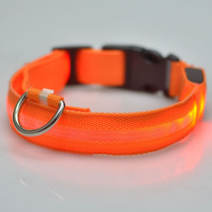 Adjustable LED Dog Collar with USB Charging